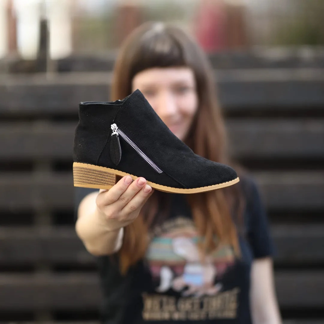 Suede Ruched A OrthoStep  Ergonomische Schmerzlinderungs-Stiefeletten