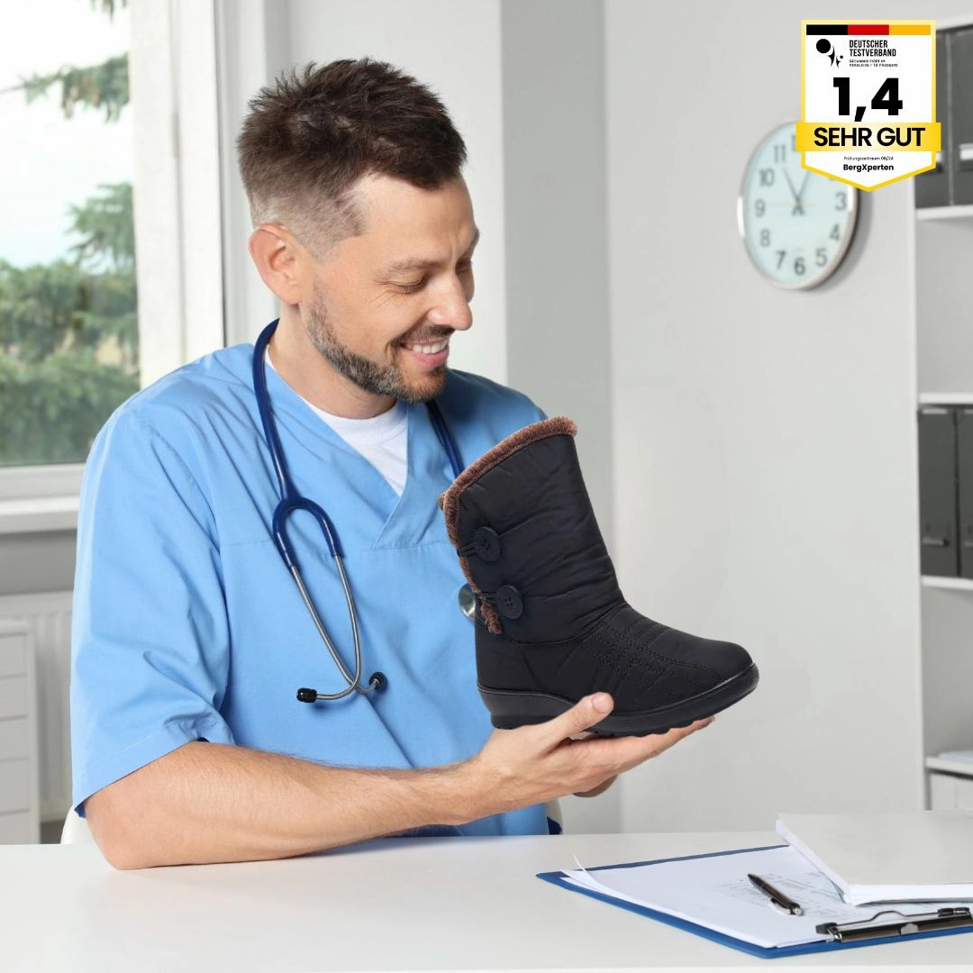 Orthostiefel - ergonomische & wasserdichte Winterstiefel fr Damen Warme Winterstiffel