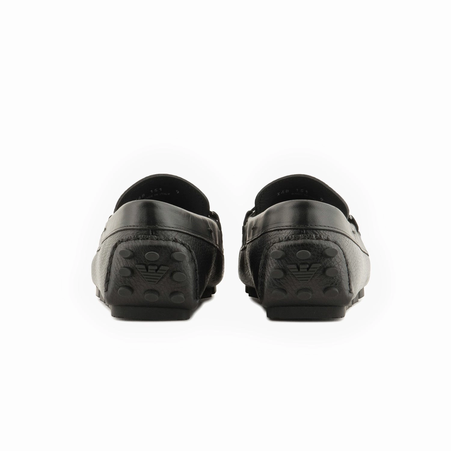 Shorts And Loafers Pebbled Leather Driving Loafers With Stirrup Bar