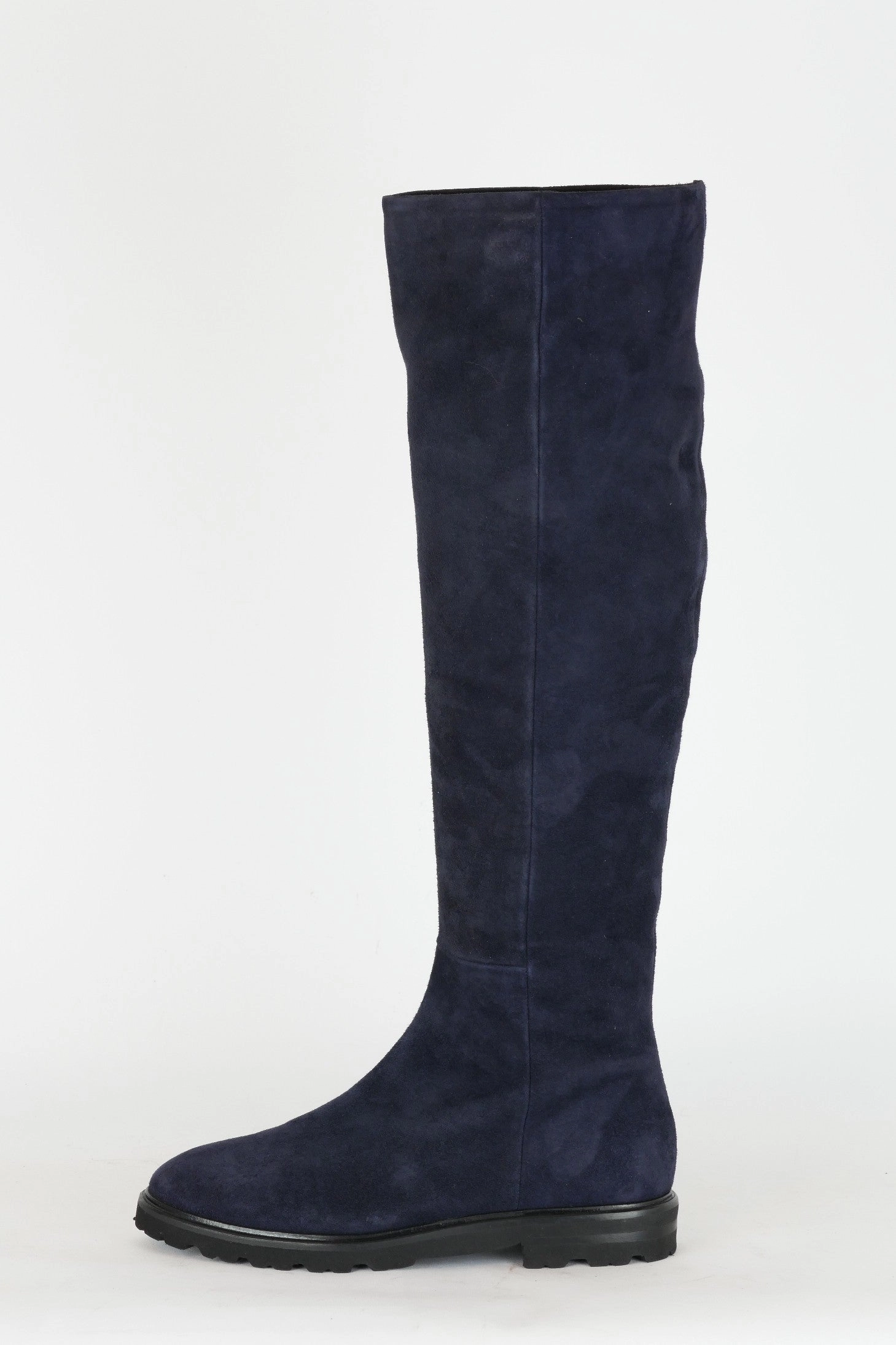 Perfekte Stiefel Hohe Stiefel Wildleder blau