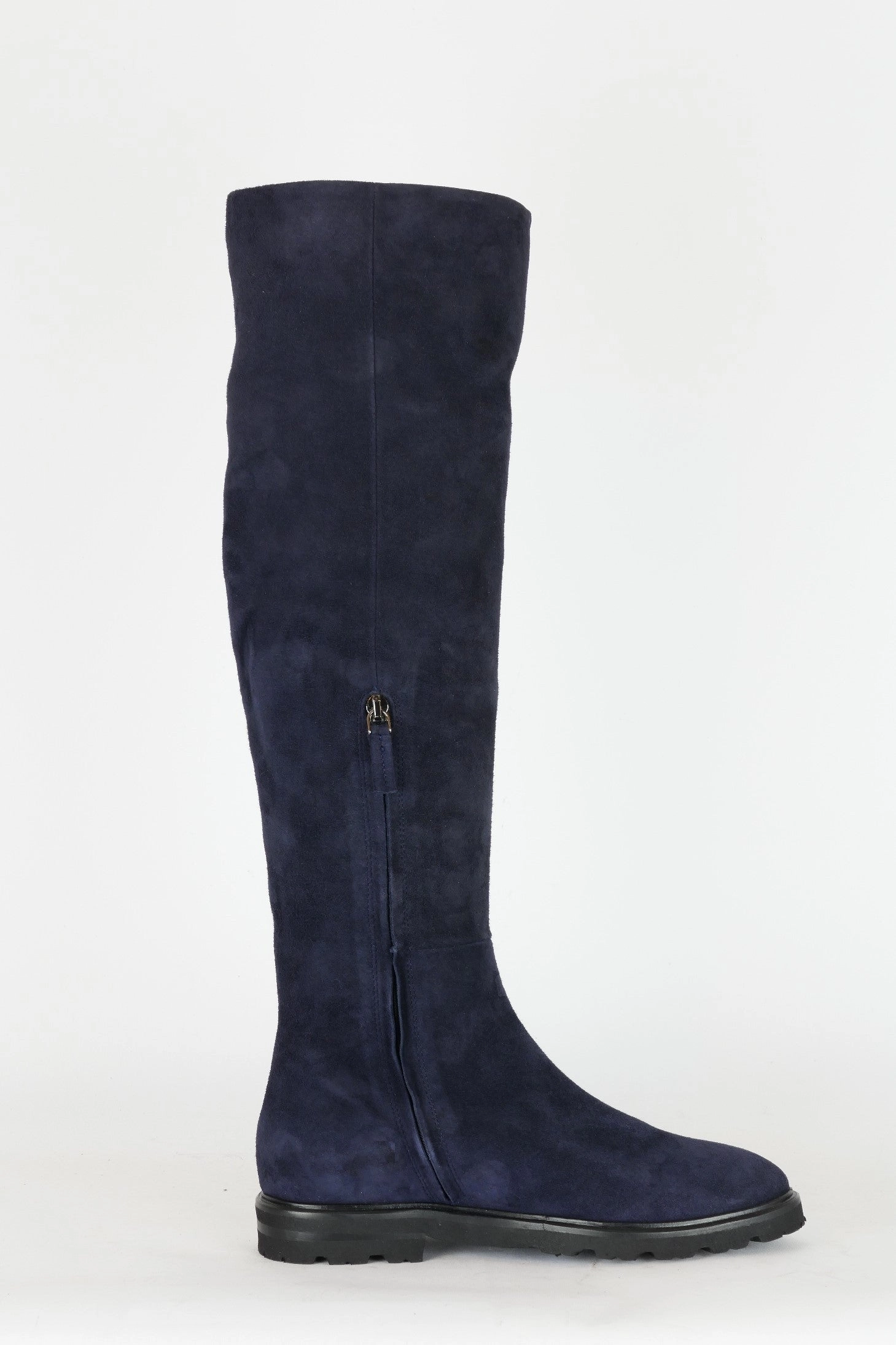 Stiefel Gr 40 Hohe Stiefel Wildleder blau