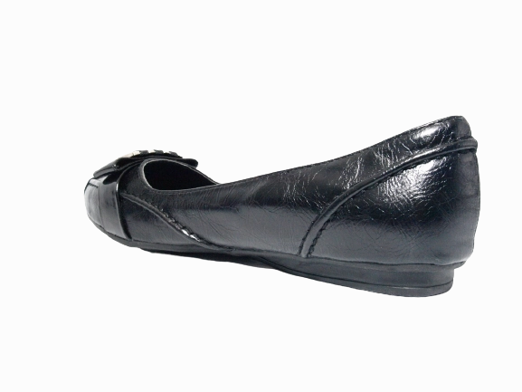 Grain Leather Penny Loafers Damen Slipper Halbschuhe Ballerina Loafer Mokassins Slip On Flats Freizeit Black # 22