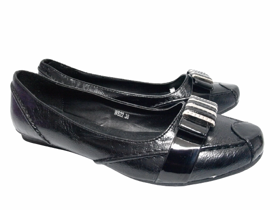 Damen Slipper Halbschuhe Ballerina Loafer Mokassins Slip On Flats Freizeit Black # 22 Creeper Loafers