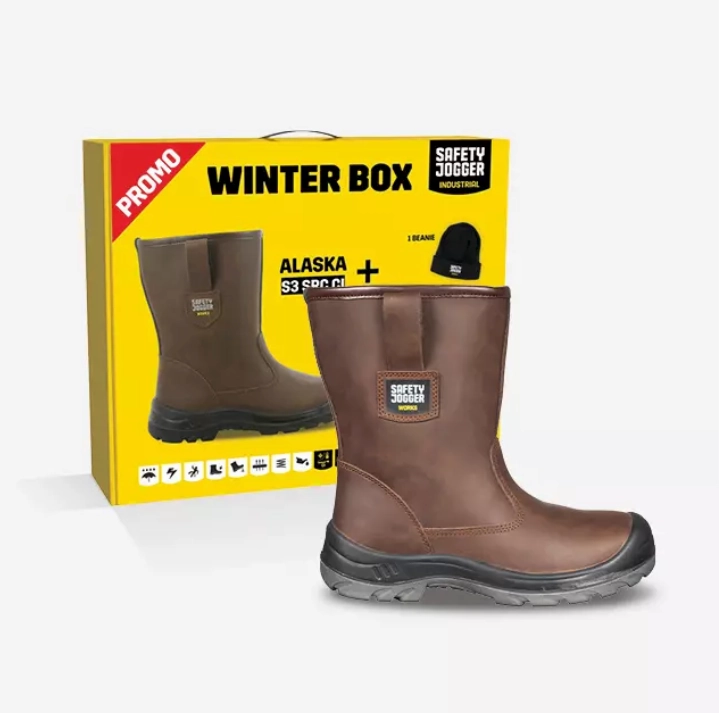 SJ Winterbox Alaska S3 Sicherheitsschuhe Hoch Mit Schnell Ausziehen Leder Wasserabweisend Beta