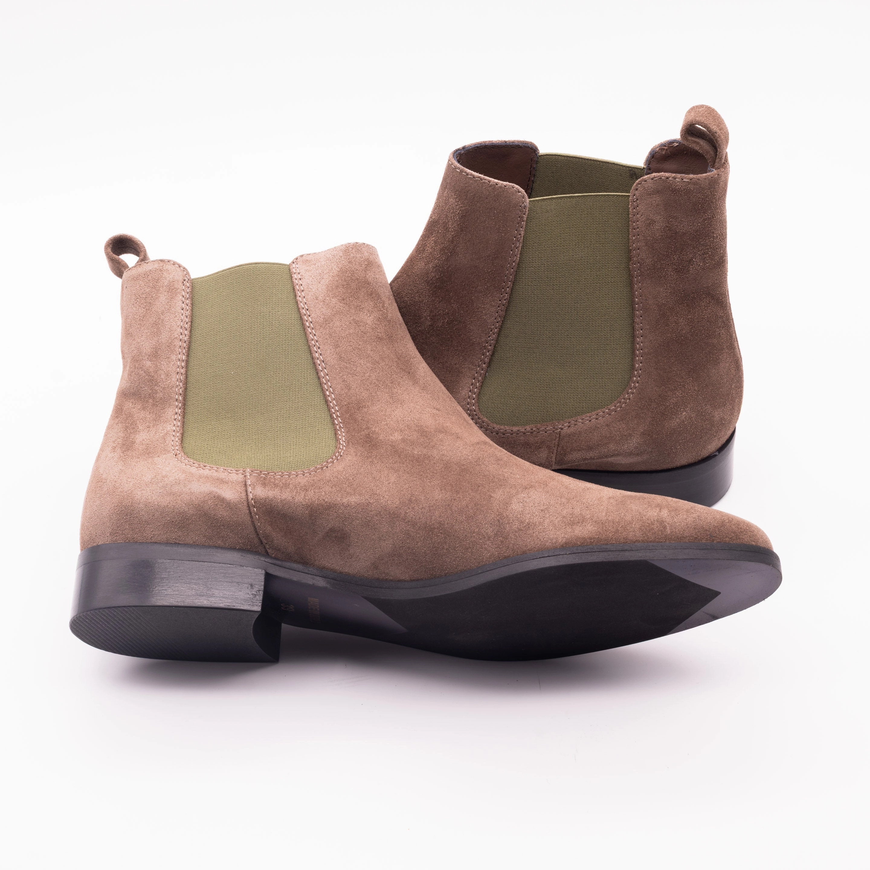 Chelsea Boots Größe 40 Fox Lava - mit grnem Gummi