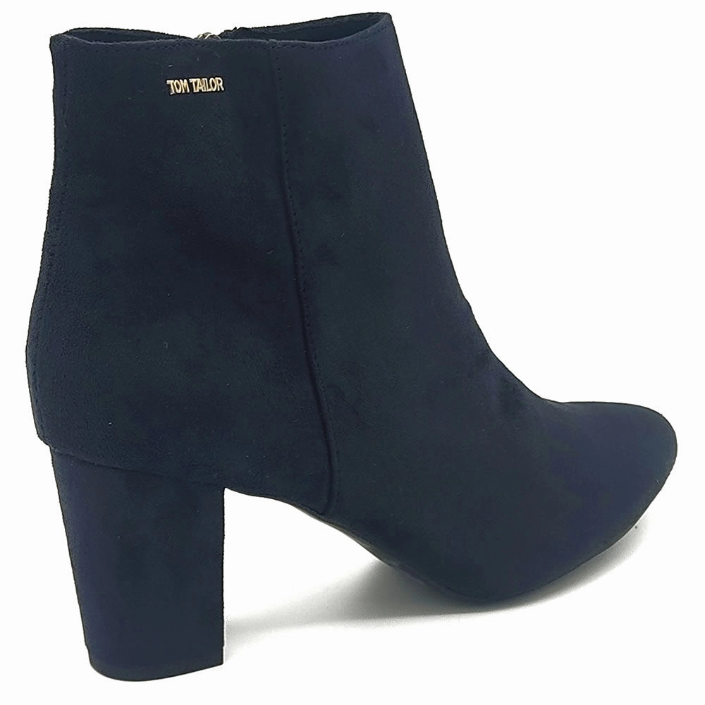 Think Winterstiefel Lammfell Tom Tailor Damen Stiefeletten High Heel Schuhe 7991910