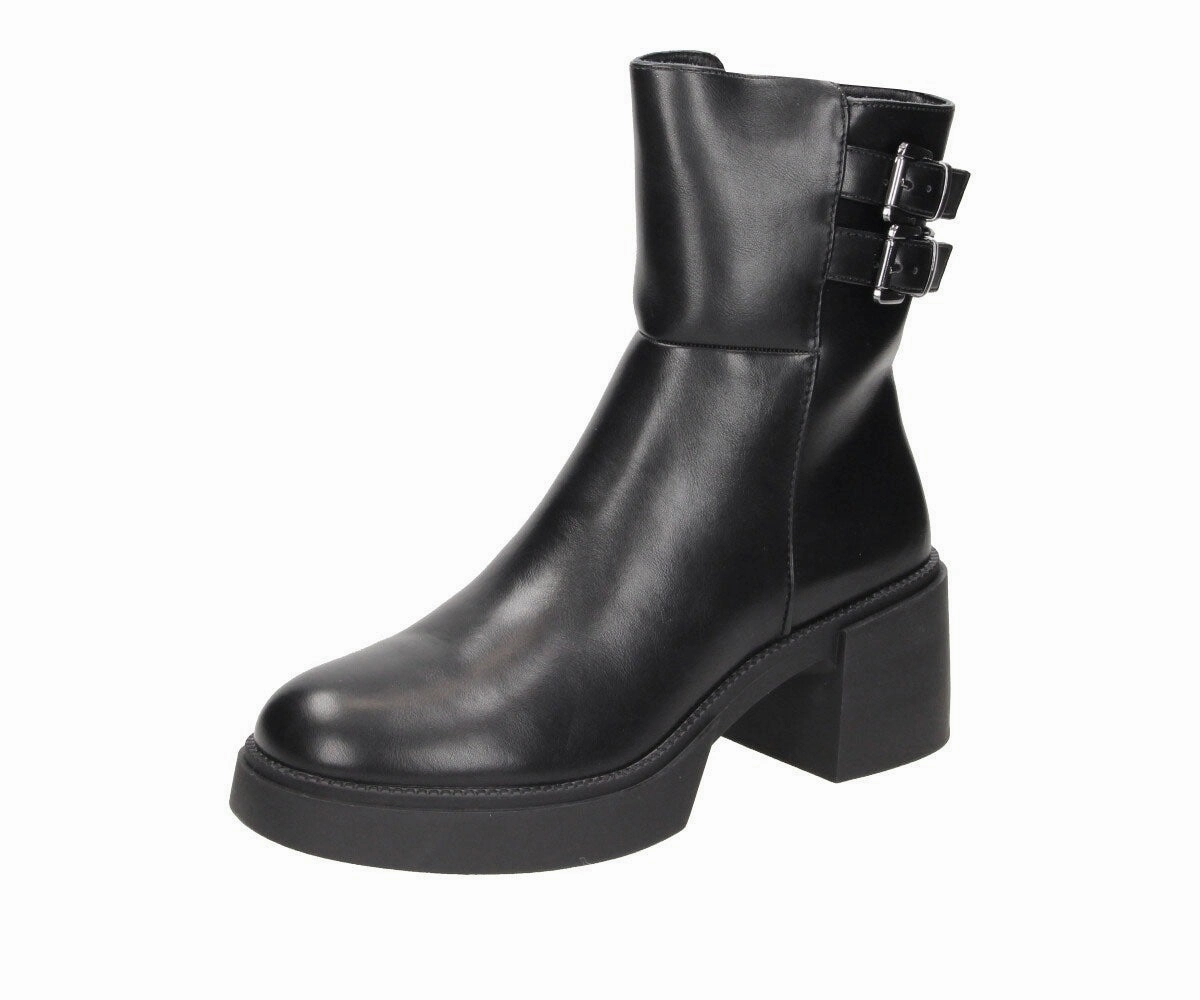 Berta in Black PU- Damen Stiefelette Patrick Spongebob Stiefel