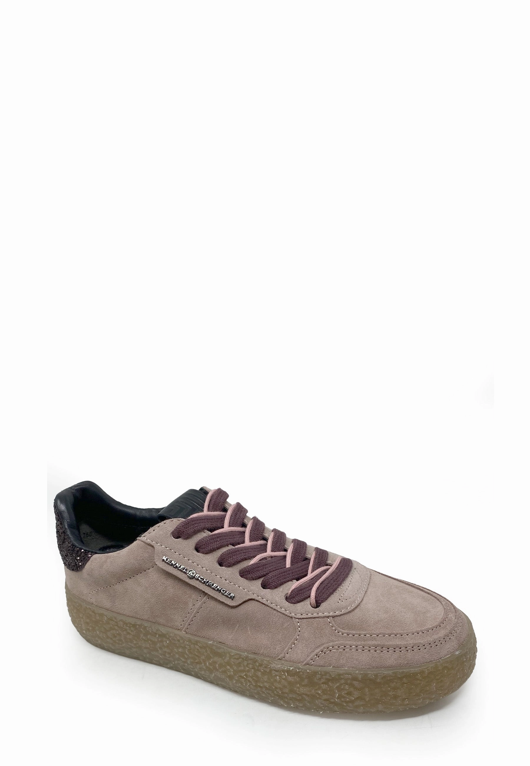 Pit Sneaker |Old Rose Black Suede Esquire Sneaker
