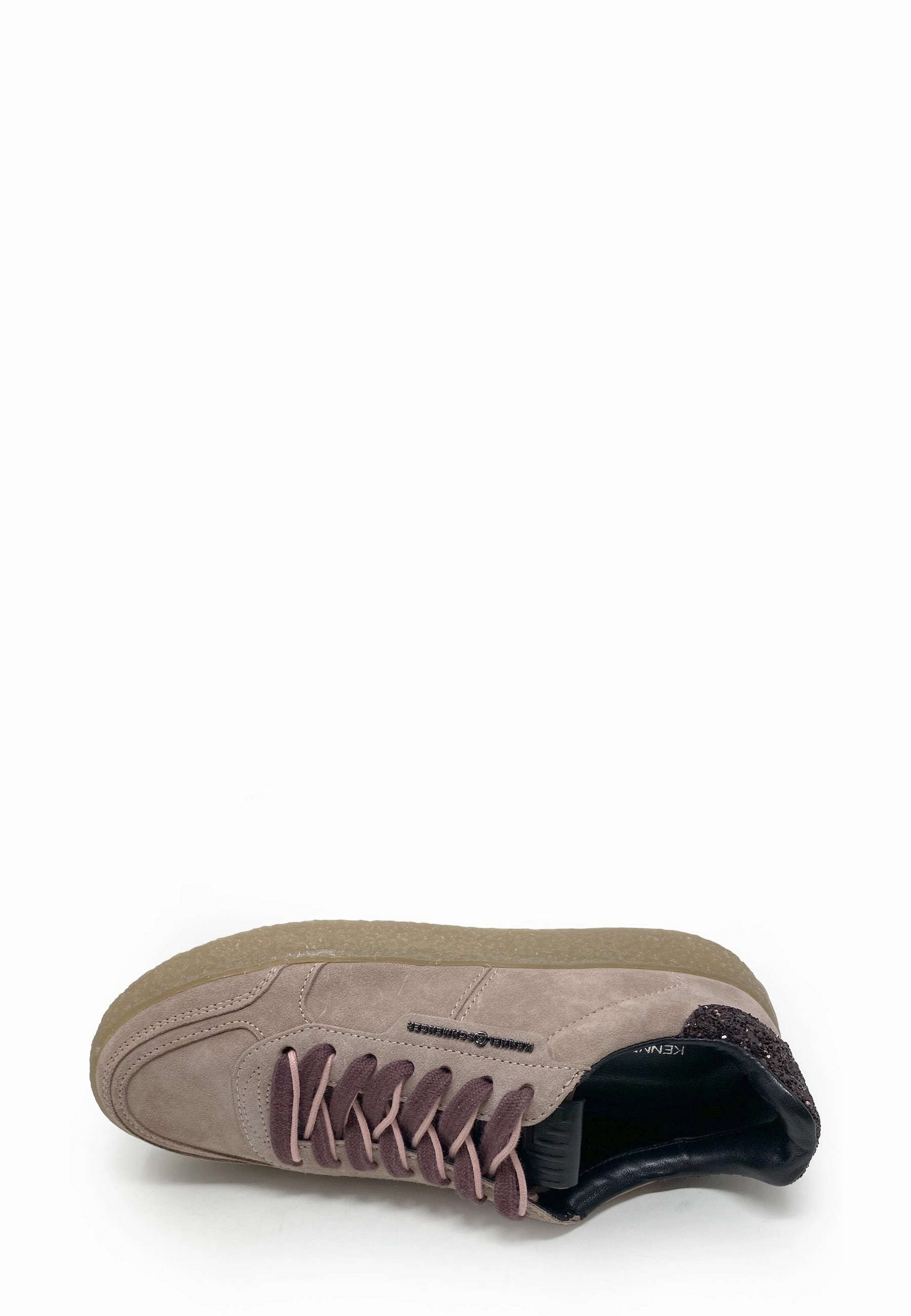 Pit Sneaker |Old Rose Black Suede Sportswear Sneaker Low