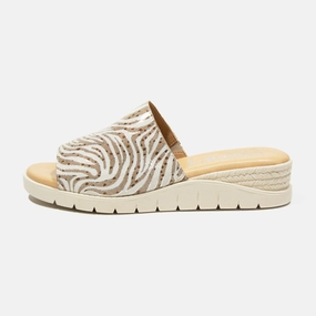 Keilabsatz Schuhe Sandalen Damen Pantoletten Looke LAURENCIA