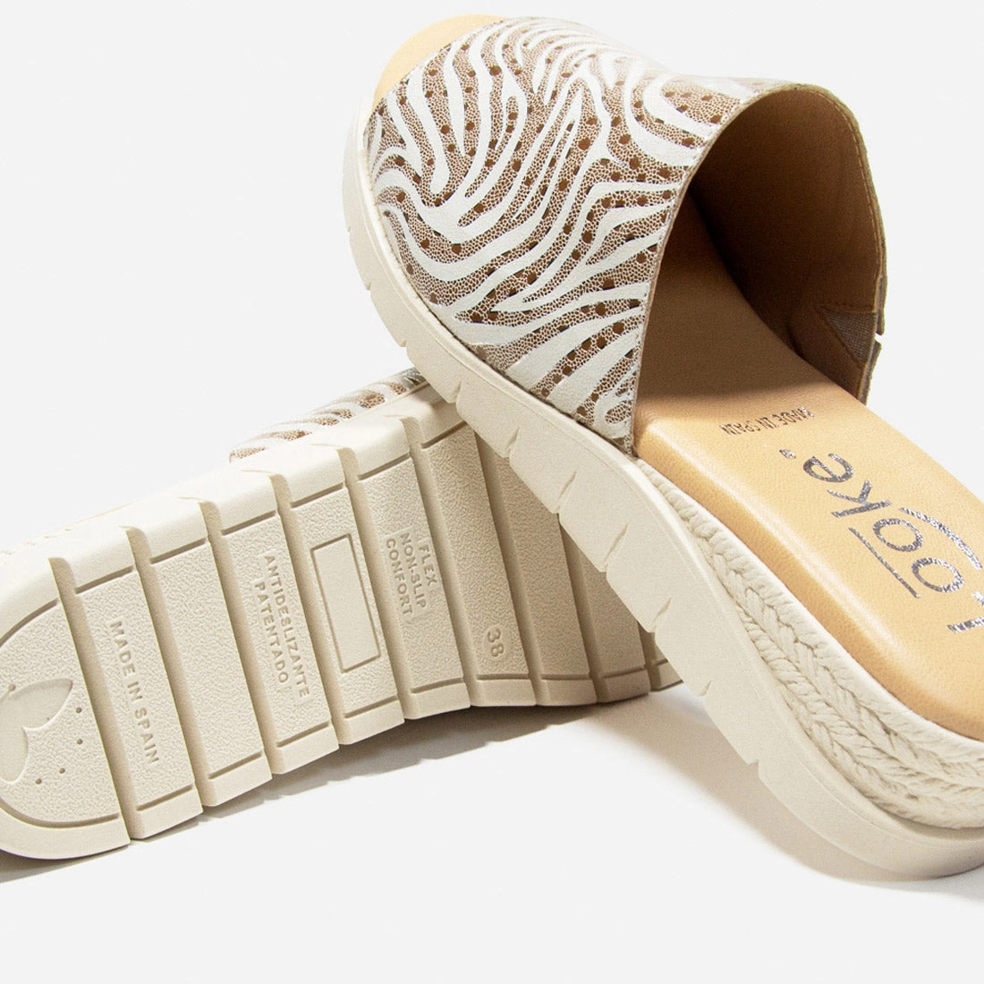 Damen Pantoletten Looke LAURENCIA Sandalen Hermes