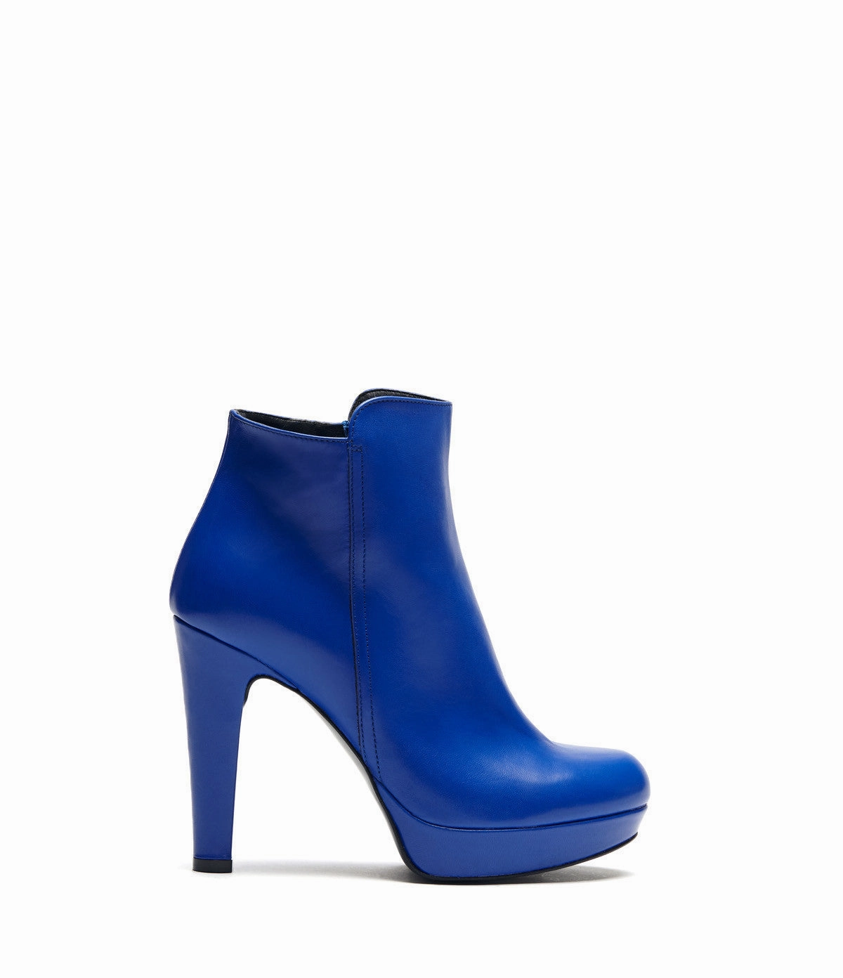 Suede Lace Ankle Boots Plateau Stiefeletten Dana blau