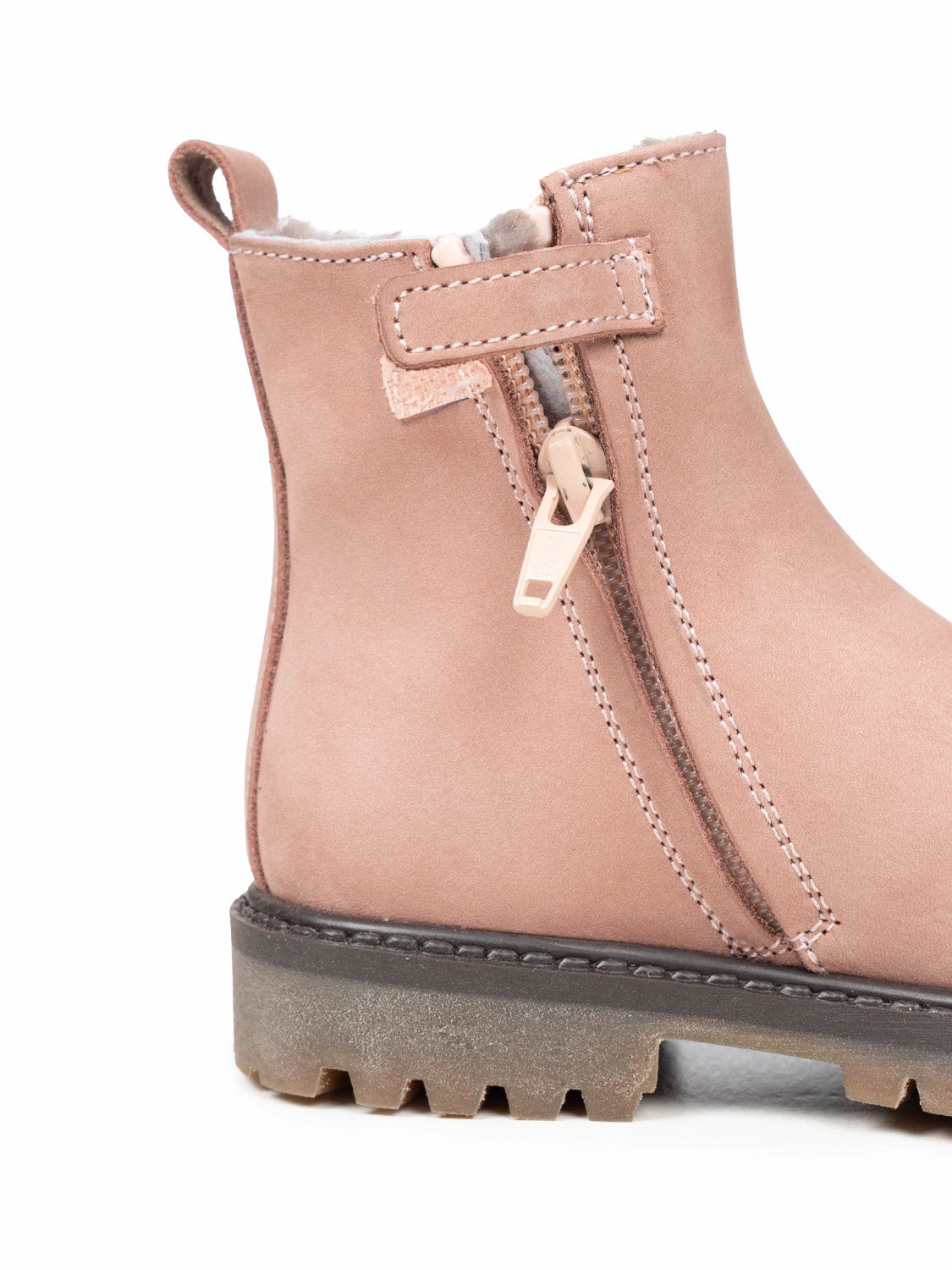 Polacco Beetols Montone Geftterte Leder-Stiefelette - Altrosa Cmp Nietos Winterstiefel