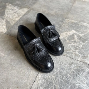 Loafers Metal Buckle POWER WALK SHOE - BLACK CR