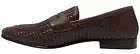 AGADIR DK BROWN BRAIDED GOATSK IN GOATSKIN LEATHER SOLE Loafers Leather