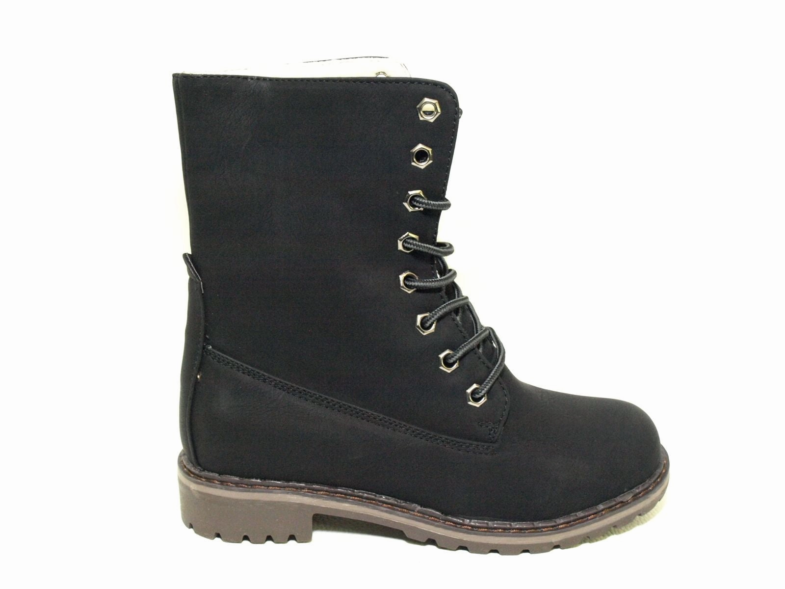 Damen Stiefeletten Boots Outdoor Winterboots warm gefttert Black # 618 Tilda Ankle Boots