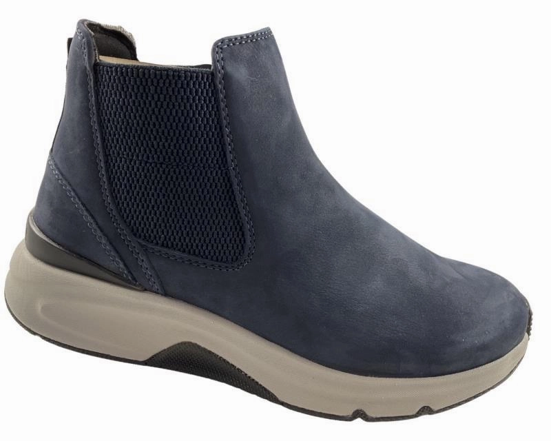 High Heels Walking Youtube Gabor Rollingsoft Damen Stiefelletten 36.881.36 Nubuk Blau
