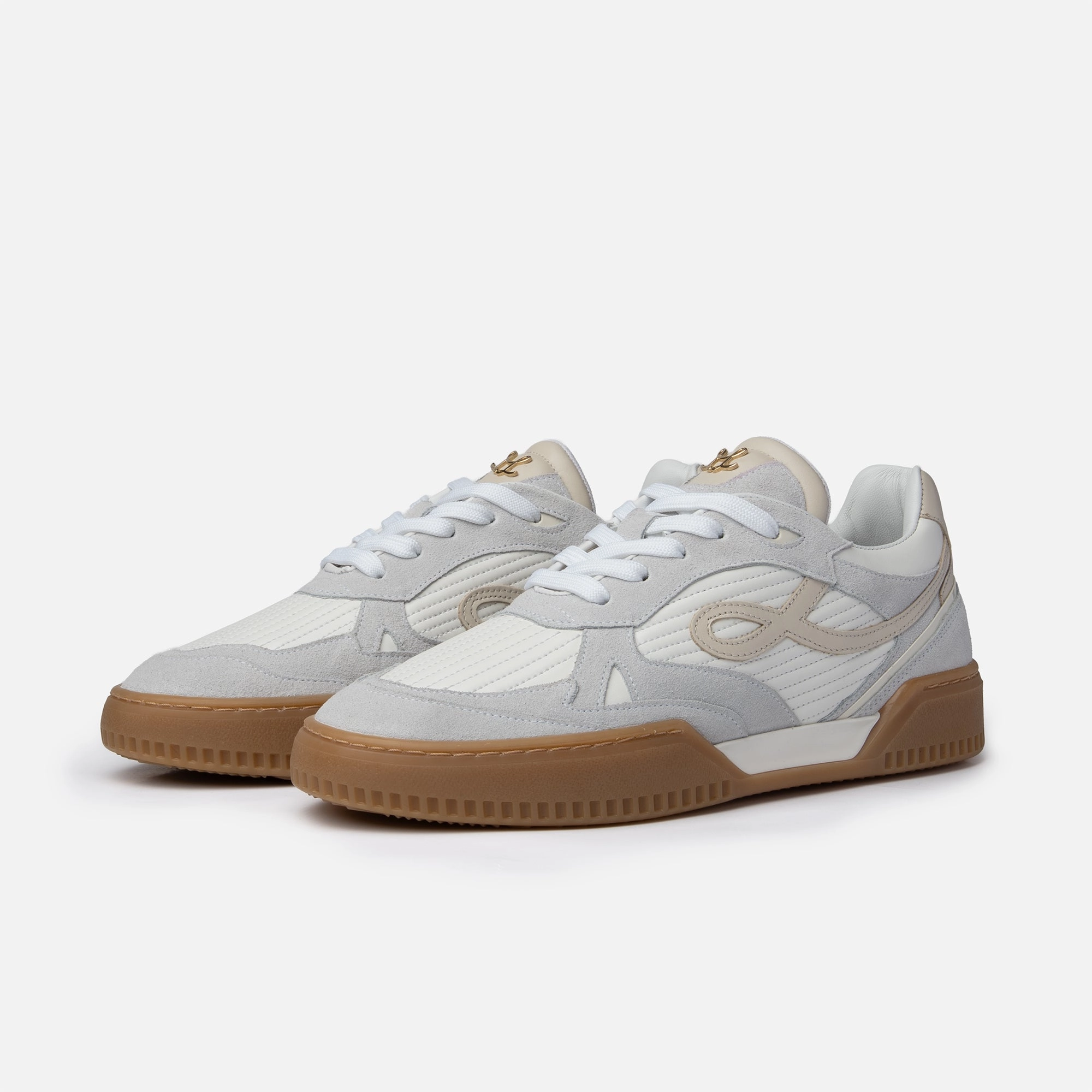 PRE ORDER - Low Top - Griv - White Grey Beige Sneaker Größe 36