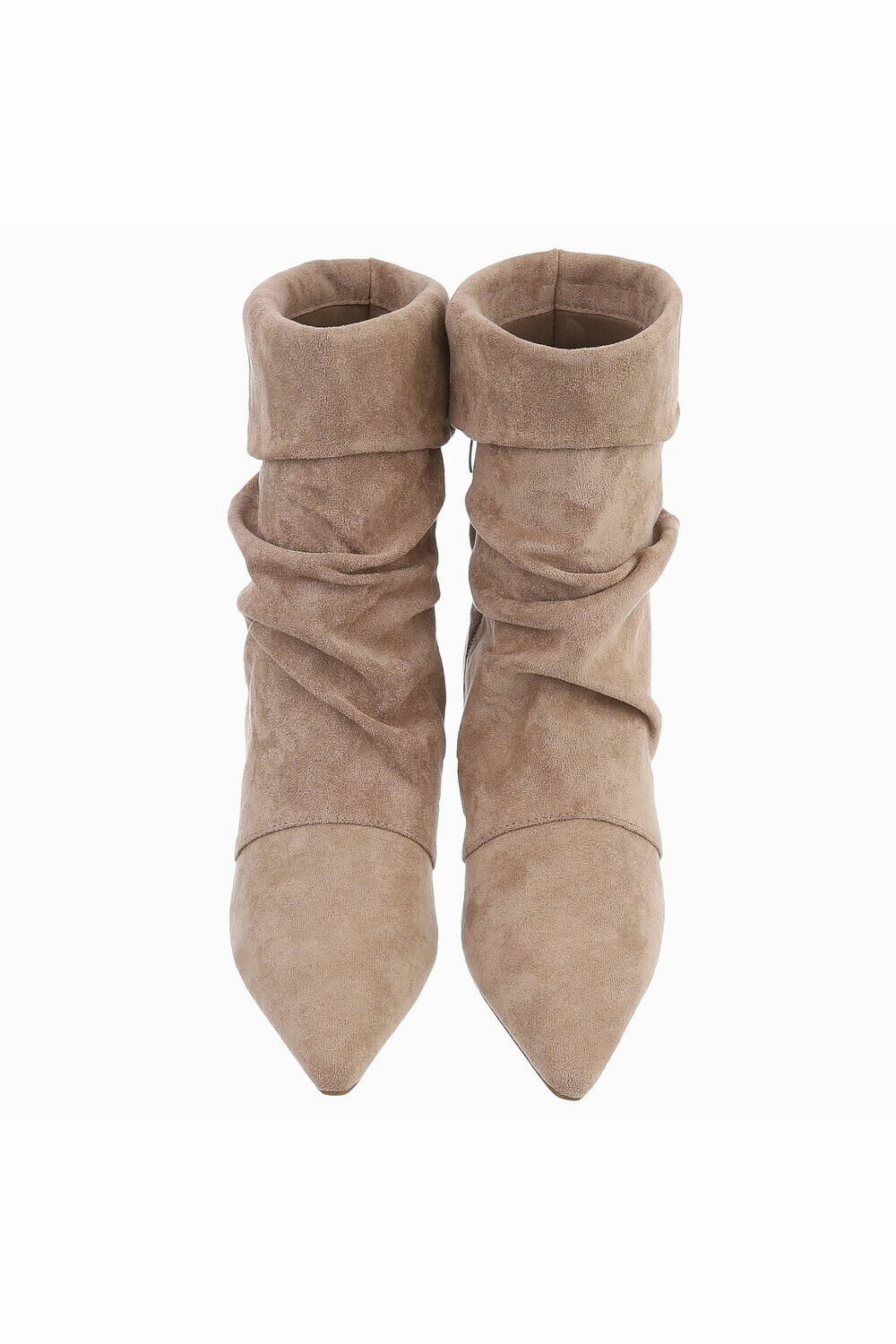 Firefighter Stiefel Spitze Stiefelette in Wildlederoptik, beige