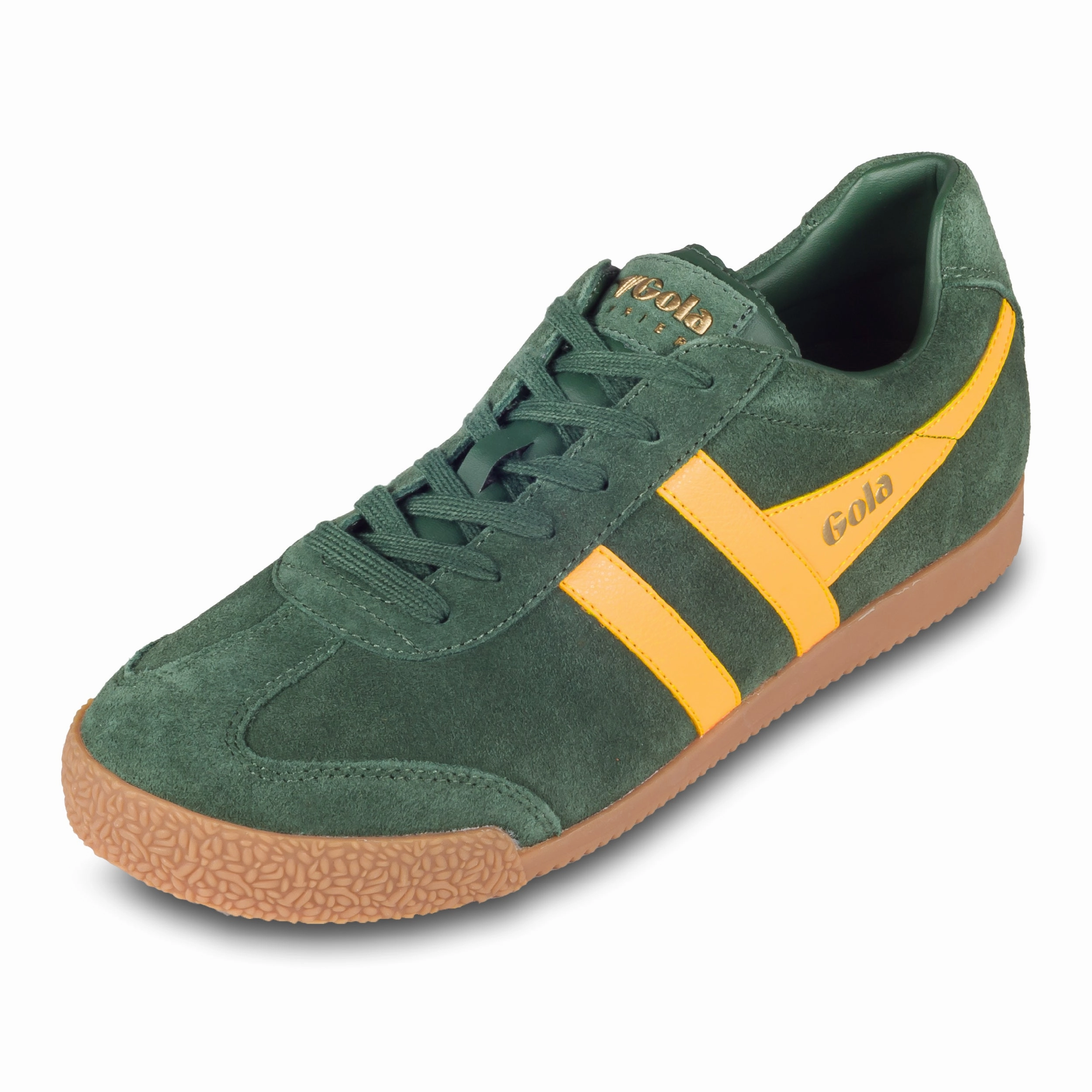 GOLA Herren Sneaker Harrier Suede, grn/gelb - Wildleder, CMA192 | SALE % Herren Schuhe Sneaker