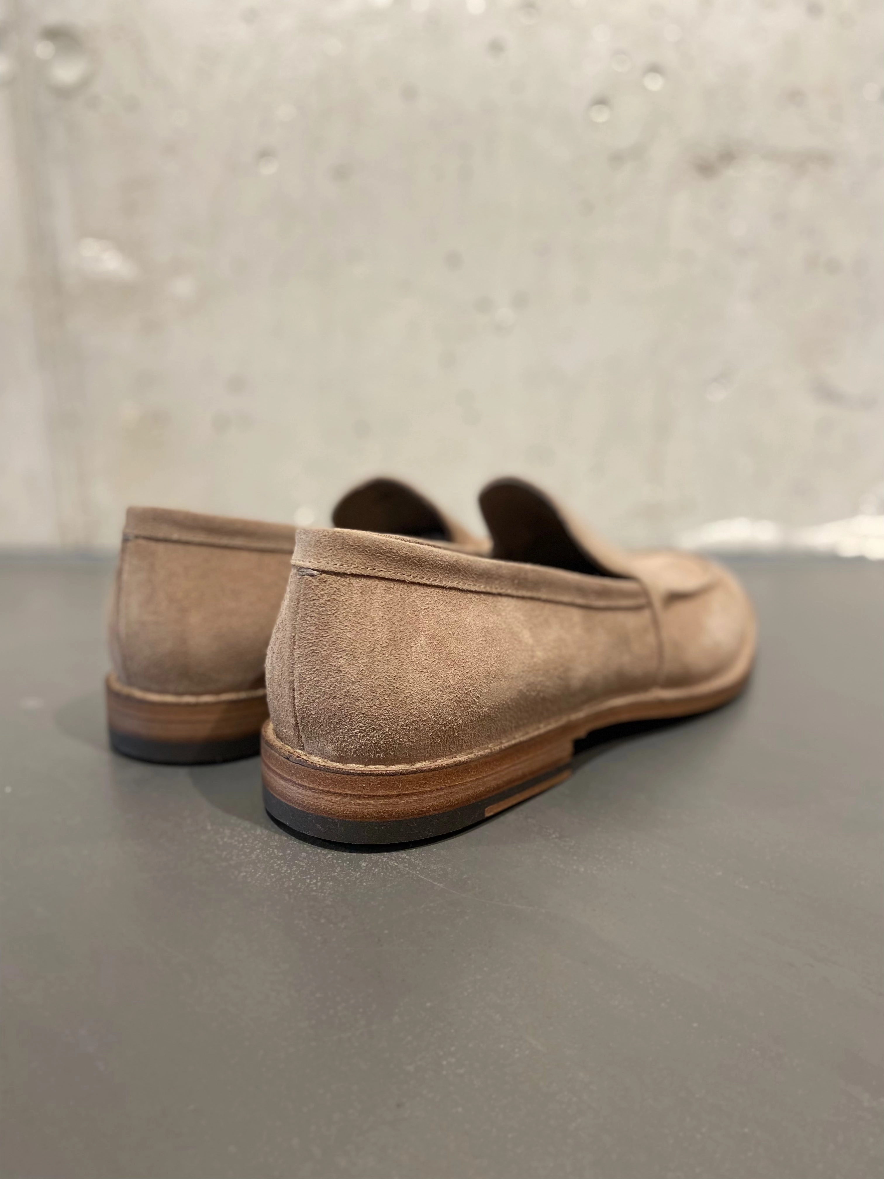 PANTANETTI 16354 LOAFER SUEDE NOMAD White Snakeskin Loafers