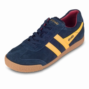 GOLA Herren Sneaker Harrier Suede, blau/gelb - Wildleder, CMA192 | SALE % Nasa Beyond The Rainbow Sneaker