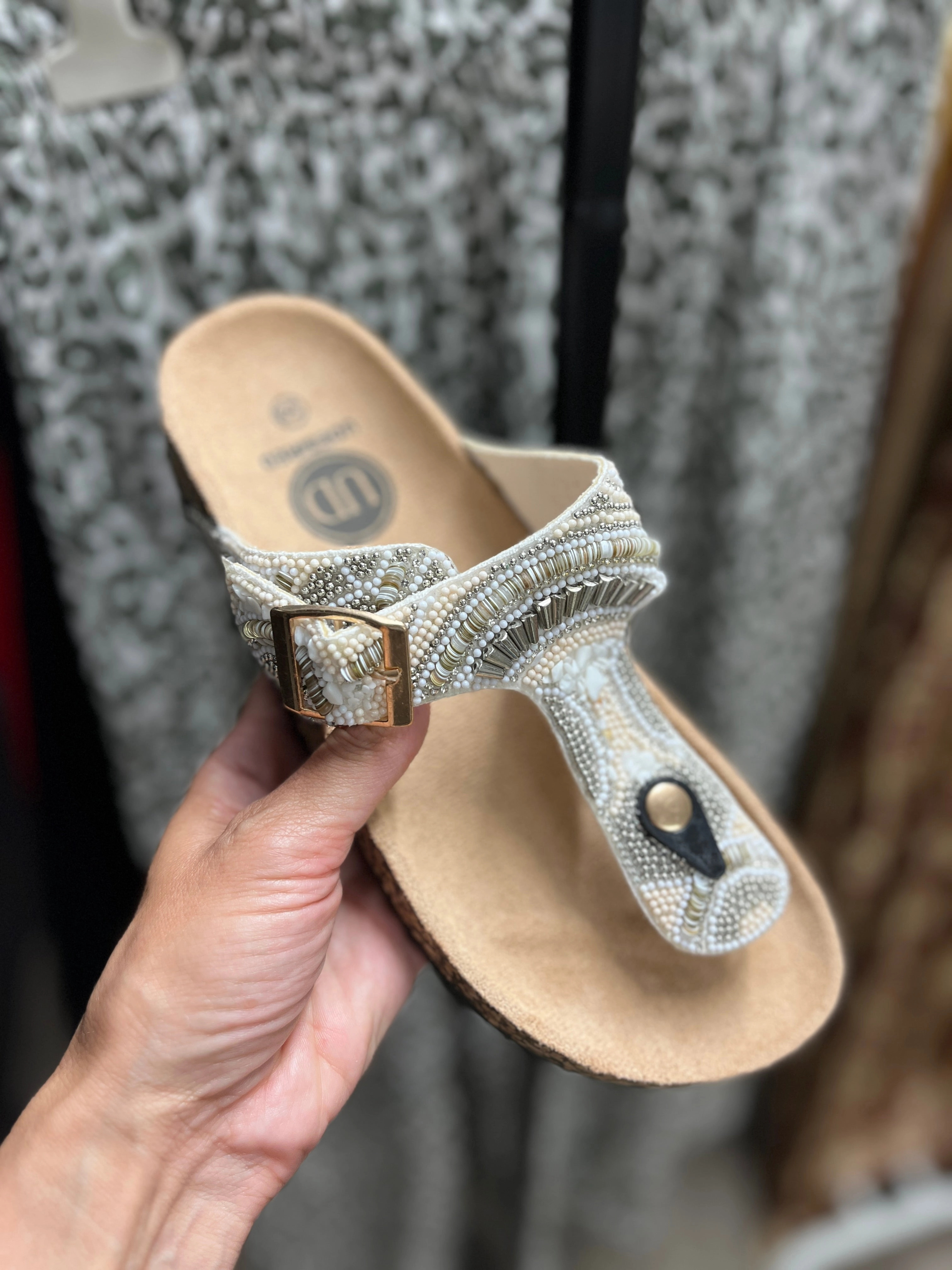 Sandalen Veränderbar Zehentrenner Boho-Chic