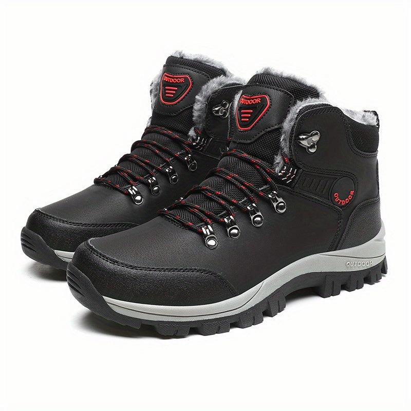Winterstiefel 2024 Winterschuhe Herren| Outdoor Schnrstiefel Mit Futter