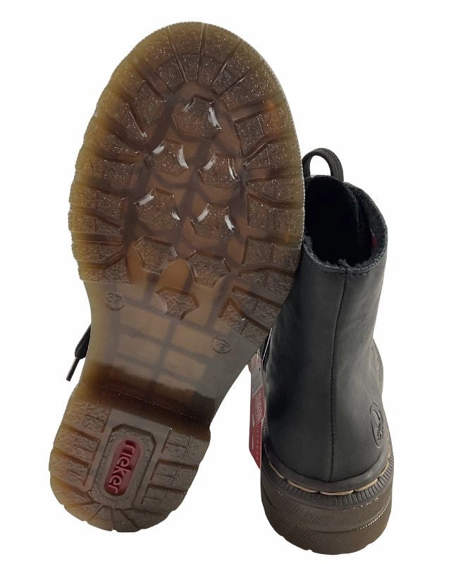 Artikel Stiefel Rieker Damen Kurzstiefel 78240-00 Schwarz Schnrung Reiverschluss