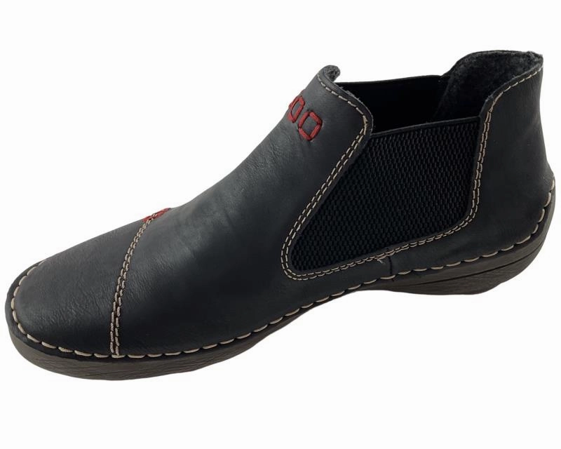 Rieker DamenChelsea Boots 52590-01 graphitschwarz Otto Stiefel Sale