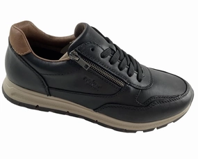 Asics Sneaker Rieker Herren Sneaker Low  Extraweite B0504-00  Schwarz