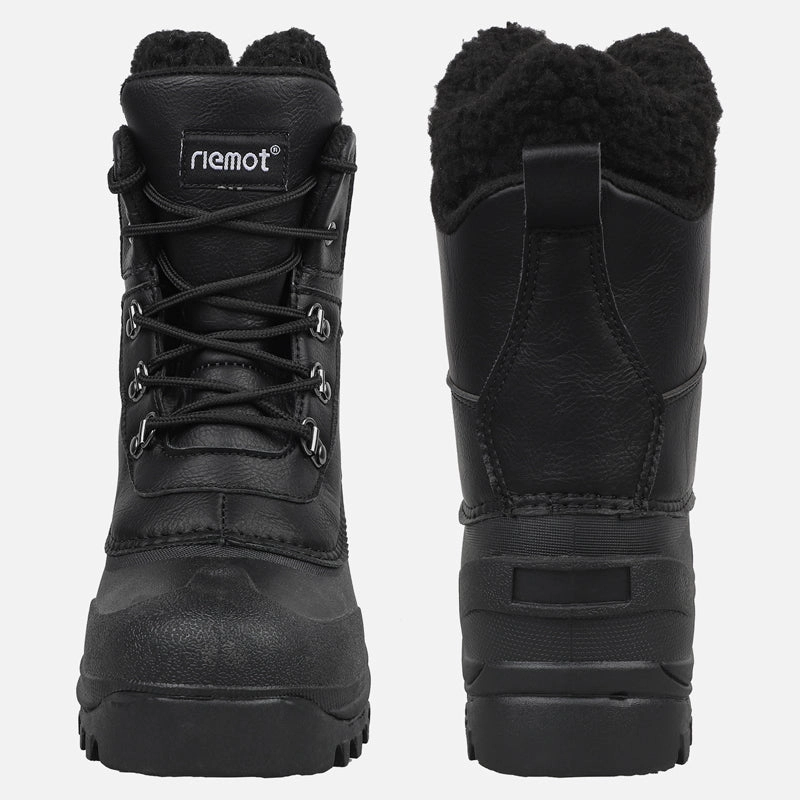 riemot Herren Schneestiefel Schwarz Wasserdicht & Rutschfest Winterstiefel Winterstiefel 40