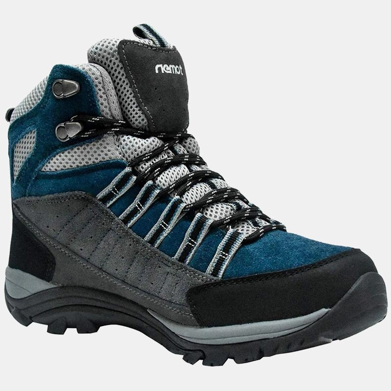 Mustang High Heels riemot Wanderschuhe fr Damen Blau Vollstndig wasserdichte Hochhaus-Wanderschuhe