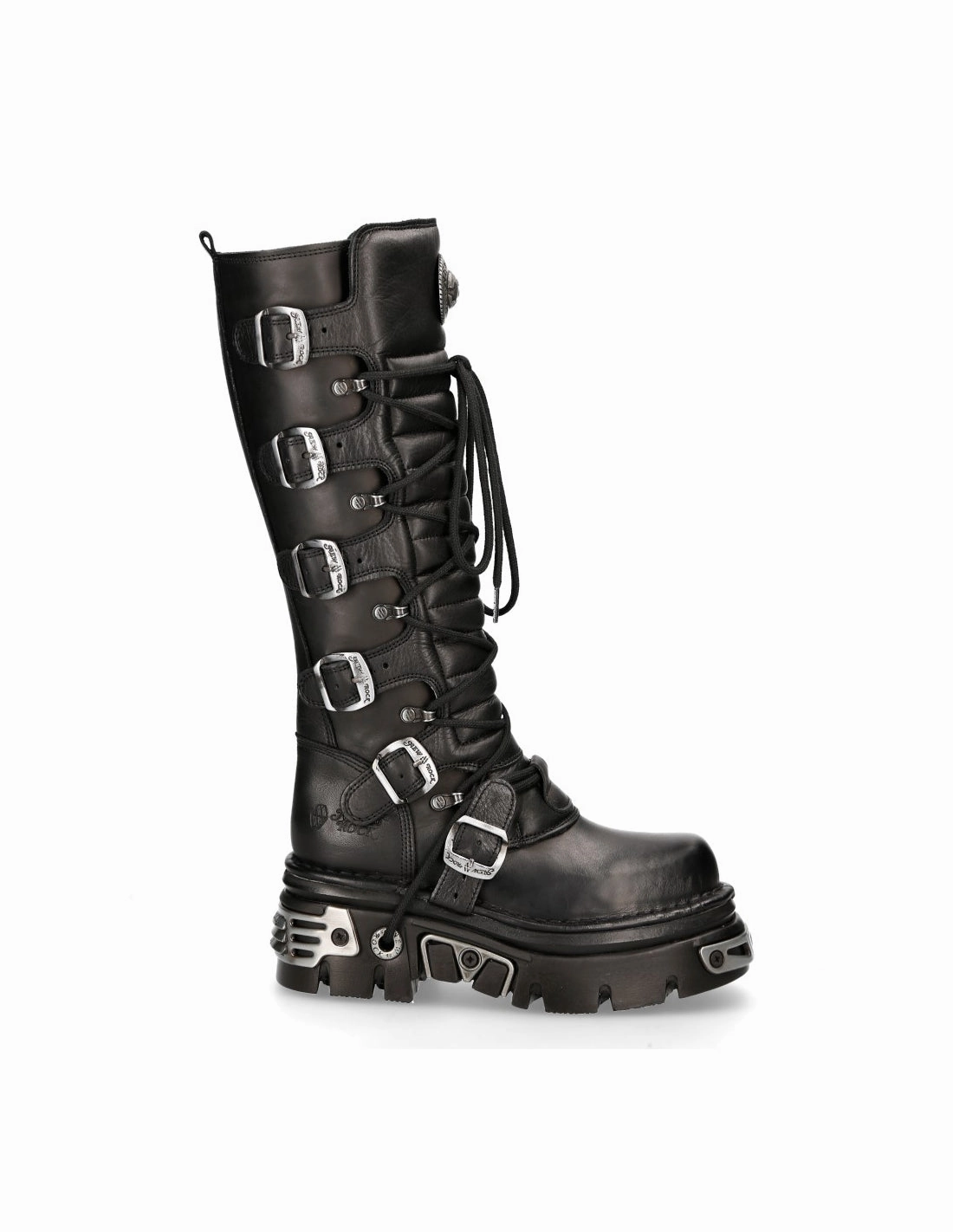 New Rock Schuhe High Boots M-272-S1 Stiefel Gothic Echtleder Stiefel Für Schmale Waden