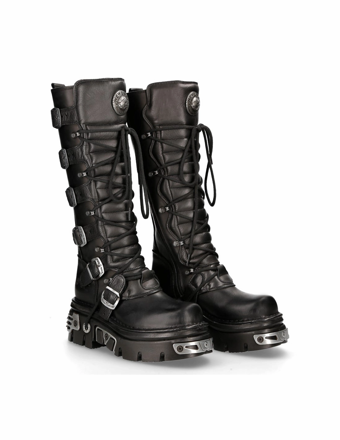 New Rock Schuhe High Boots M-272-S1 Stiefel Gothic Echtleder Jeans Und Stiefel