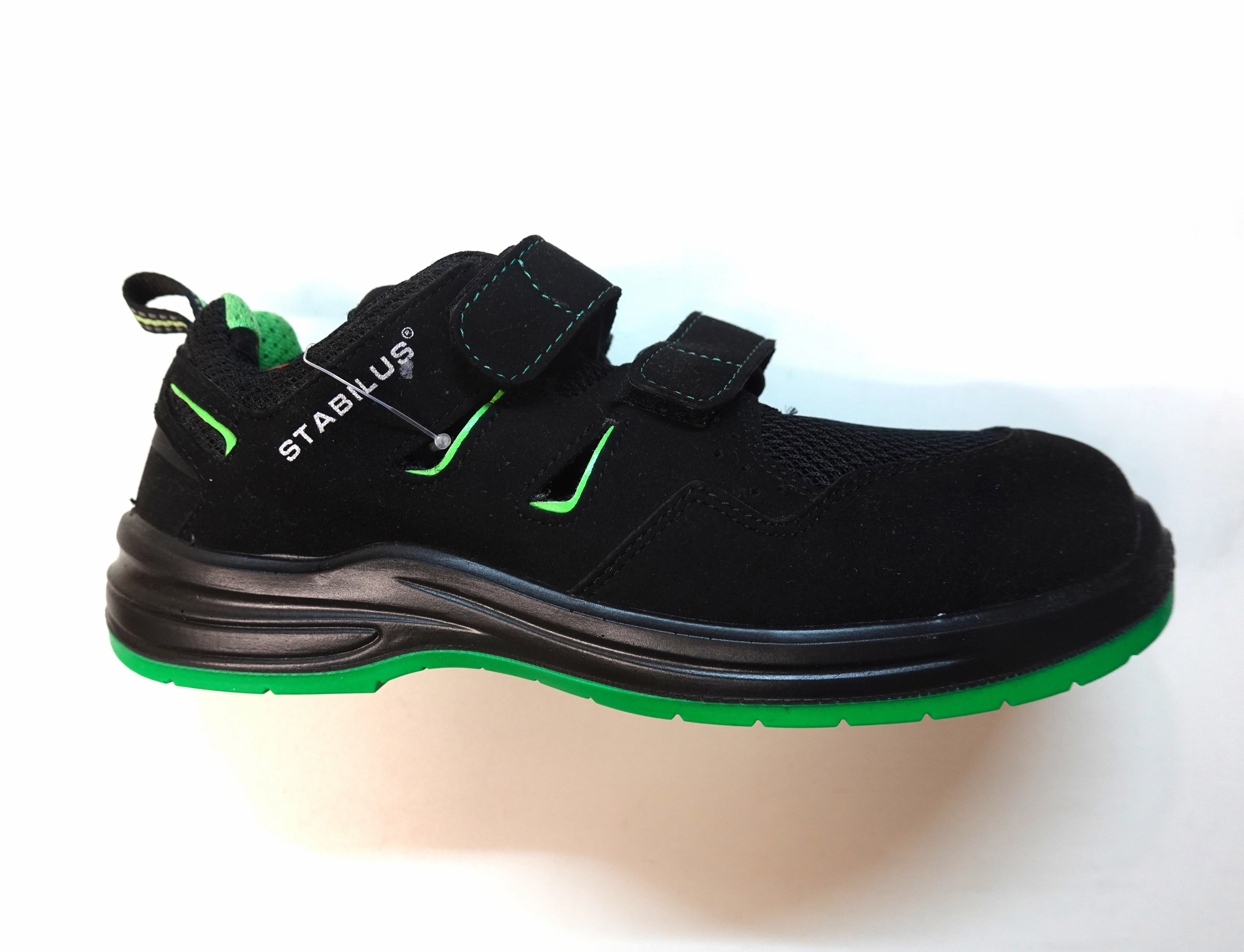 Sicherheitsschuhe Sneaker Esd Stabilus 7411 Cody Air Green leichte Unisex Sicherheitssandale ESD S1PL Superlight