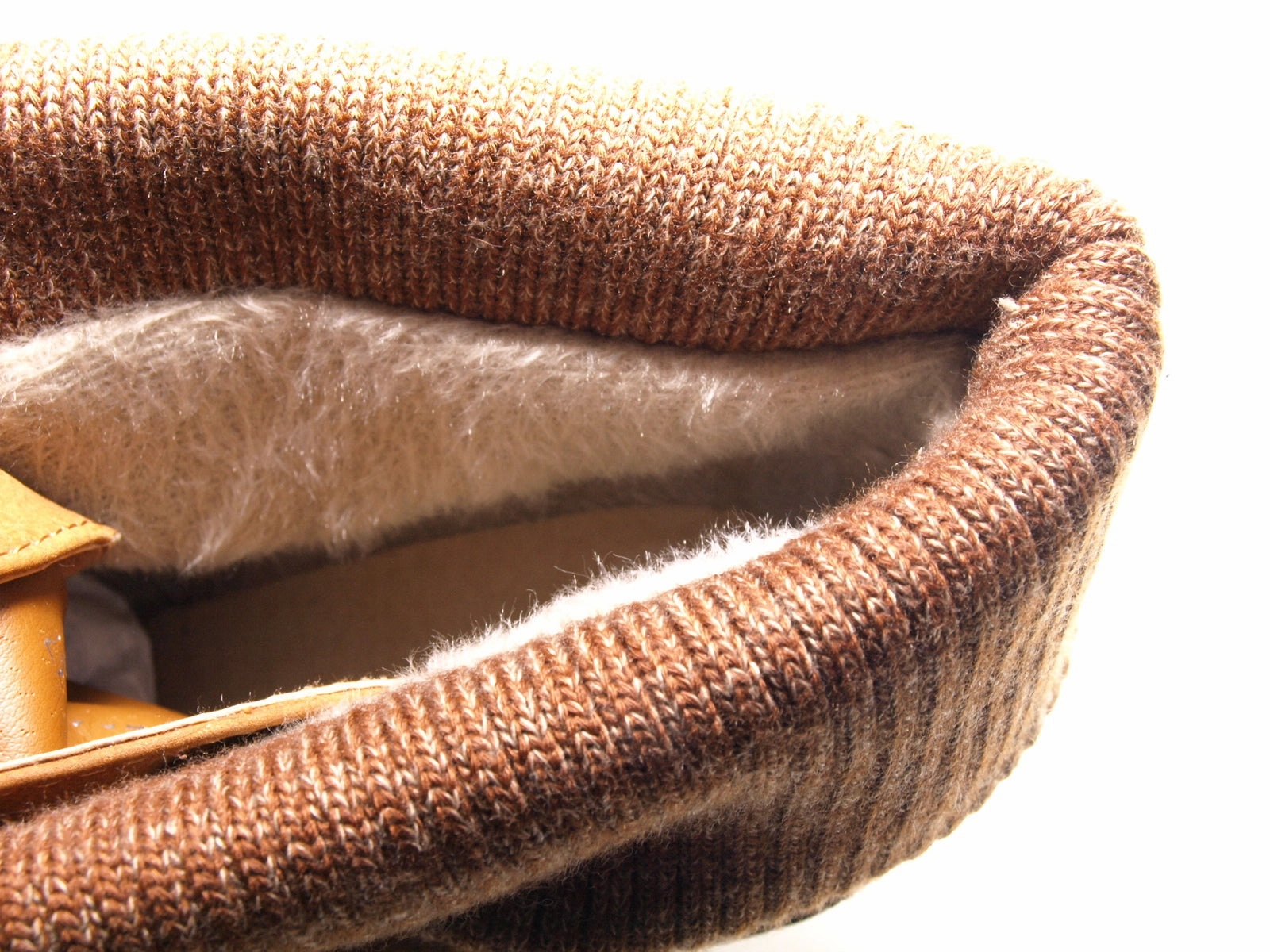 Sicherheitsschuhe Geruch Damen Keilabsatz Stiefelette warm gefttert Camel # 007