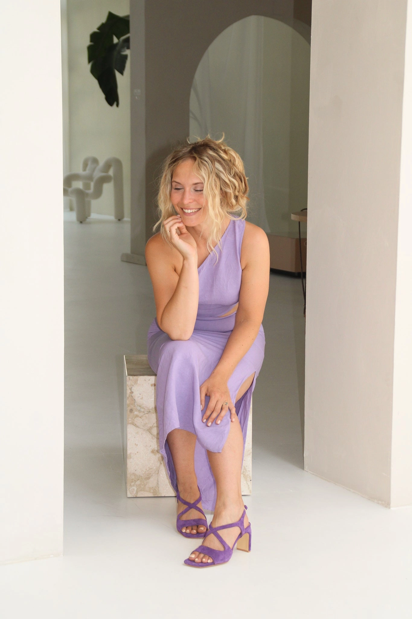 Sandalen Steine Romy | Sandalet Paars