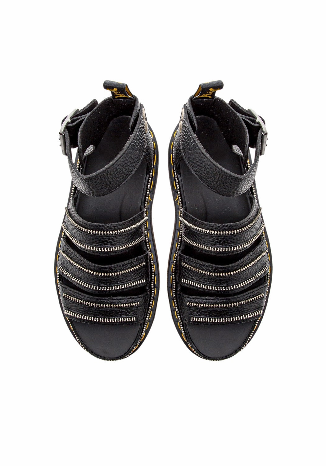 Clarissa II Quad Hdw Black Milled Nappa Reha Sandalen