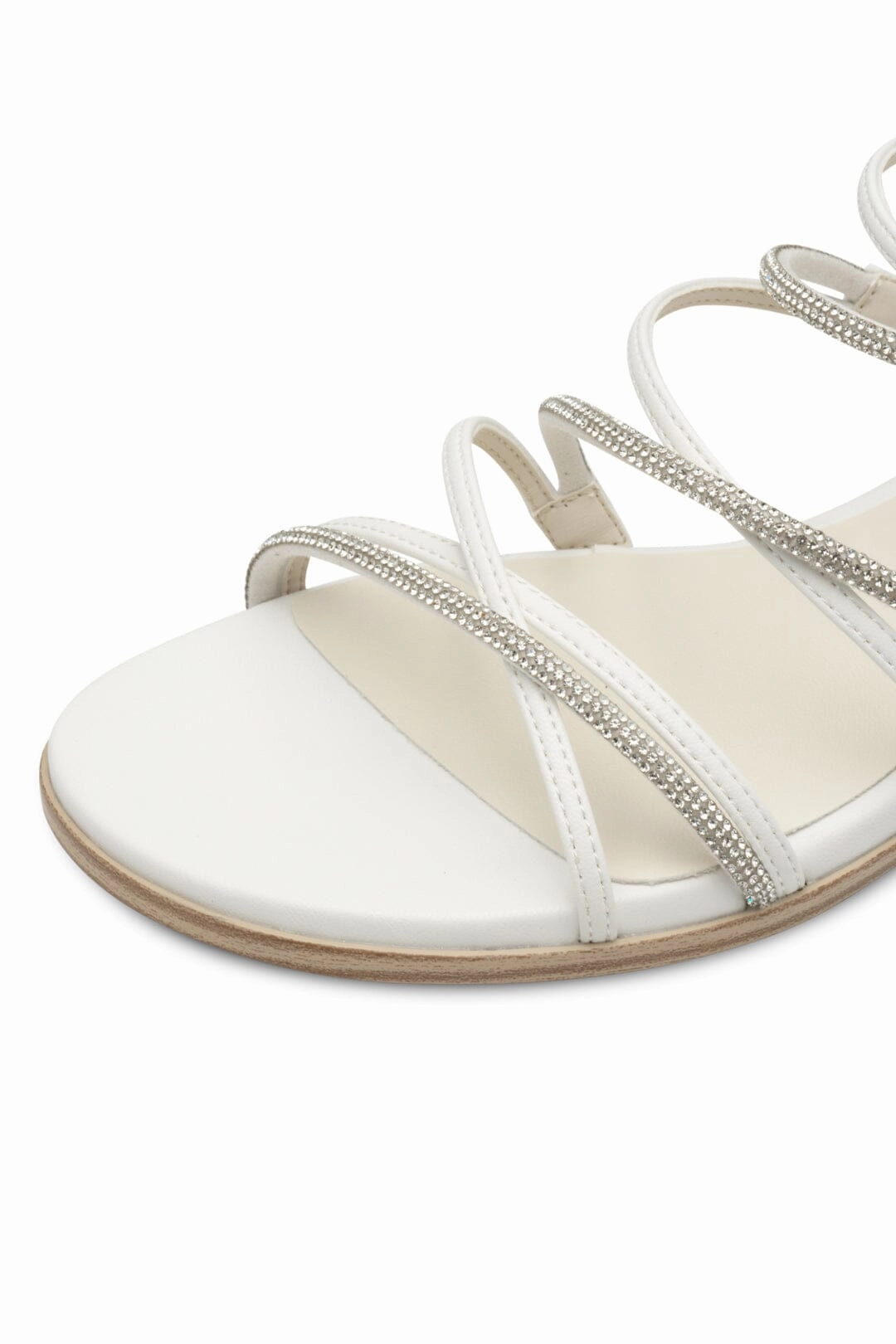 Weie Sandalen mit Verzierung  Tamaris Schuheinlagen Sandalen