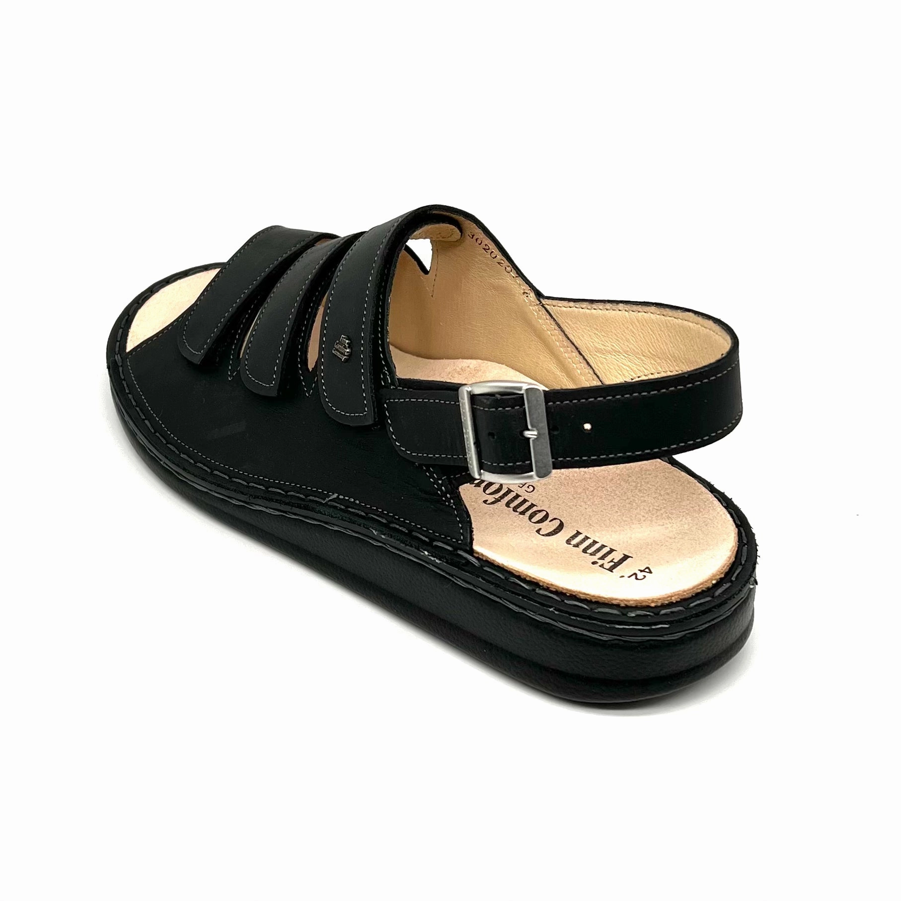 Herren Klett Sandalette Schwarz von Finn Comfort 17717 Sandalen Blüten