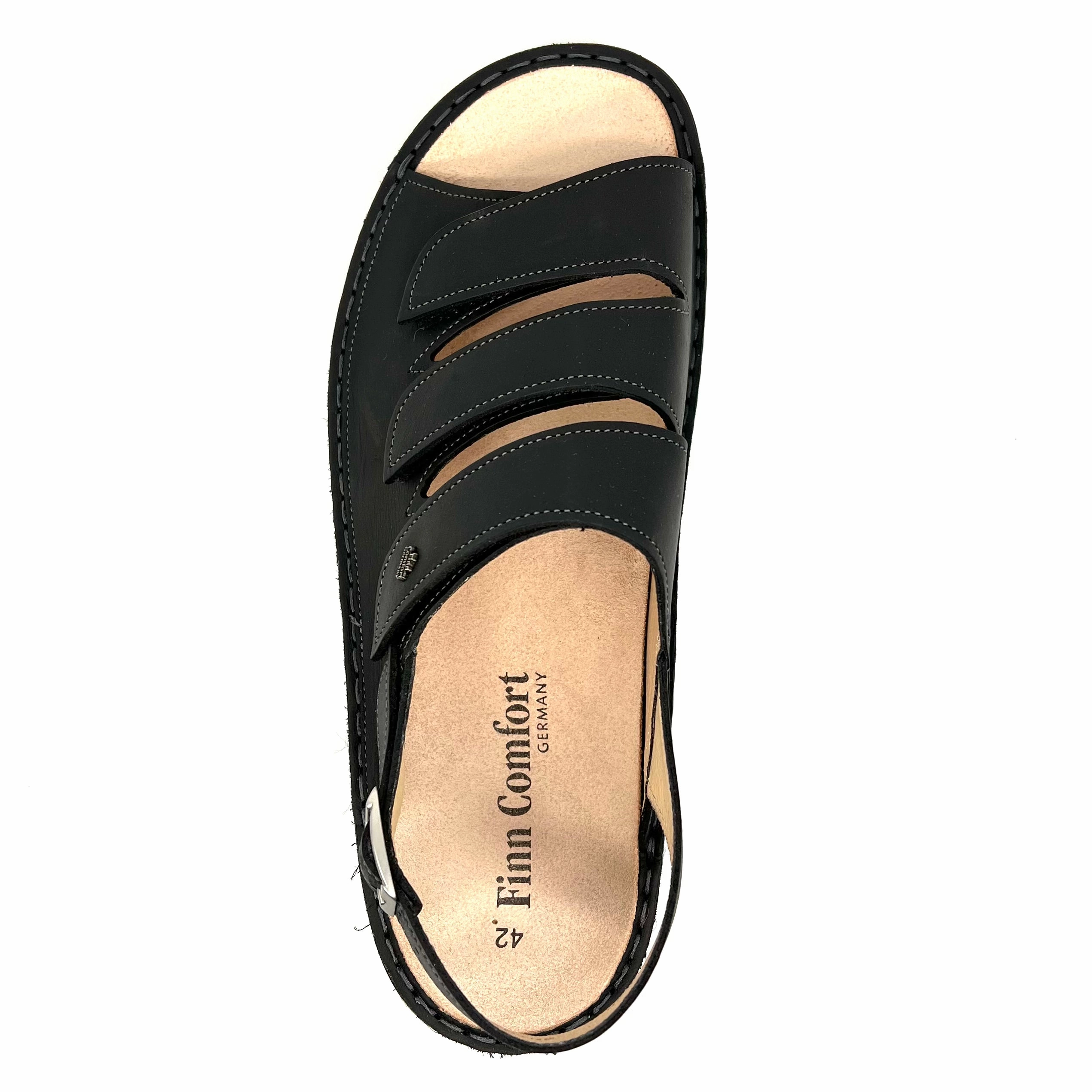 Herren Klett Sandalette Schwarz von Finn Comfort 17717 Sandalen Christi