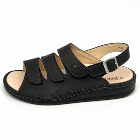 Beck Sandalen Herren Klett Sandalette Schwarz von Finn Comfort 17717