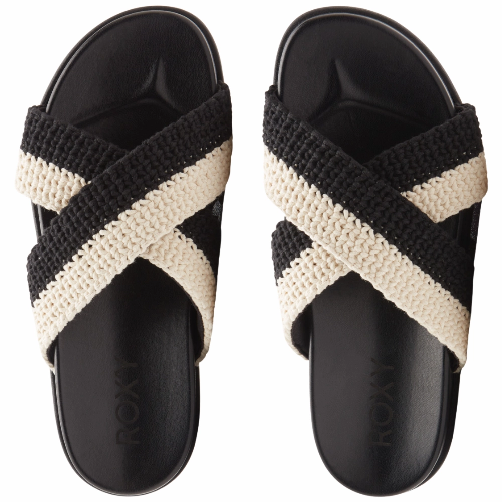 Syenna Sandalen Schwarz Flach