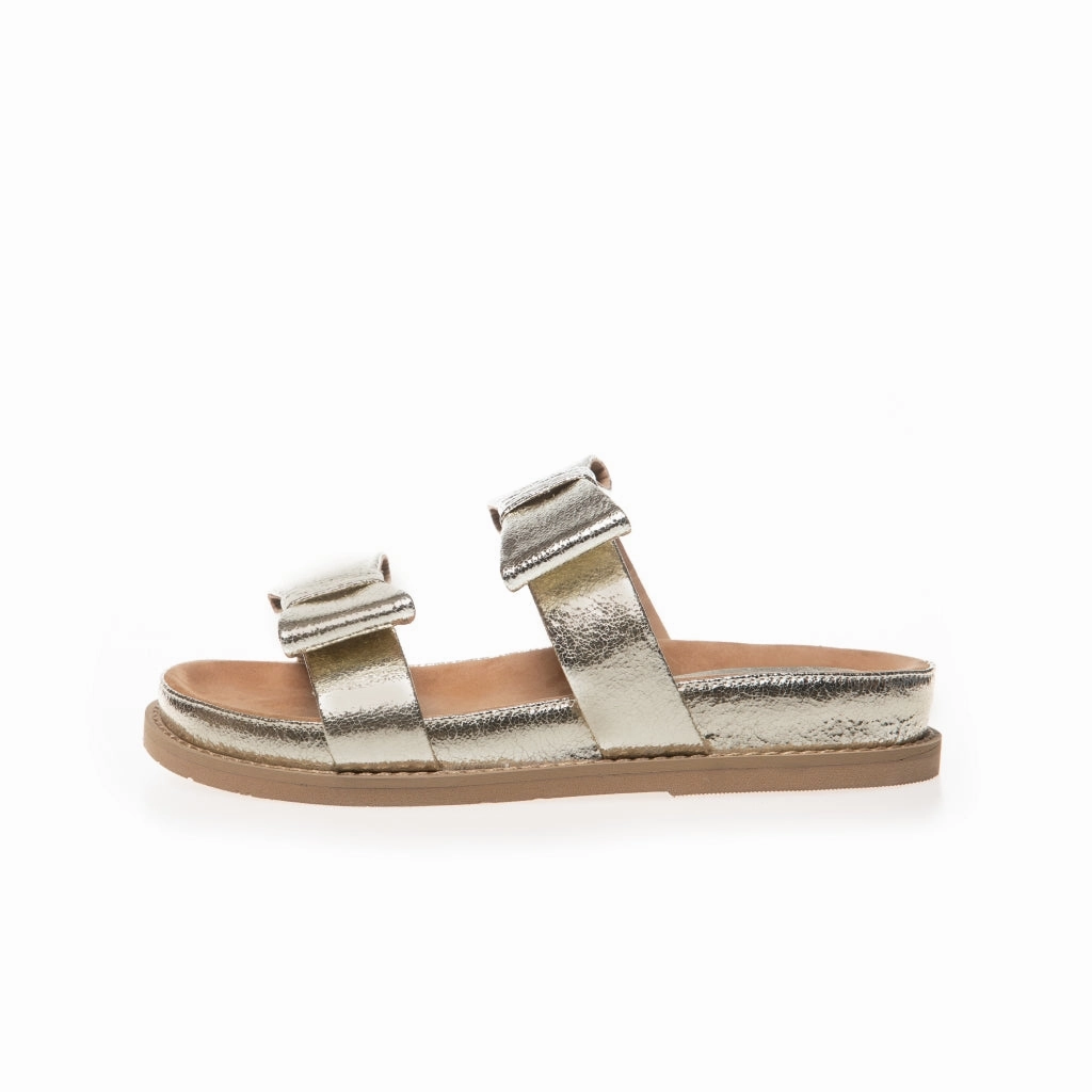 BE MY GUEST GOLD - GOLD Sandalen Einriemer