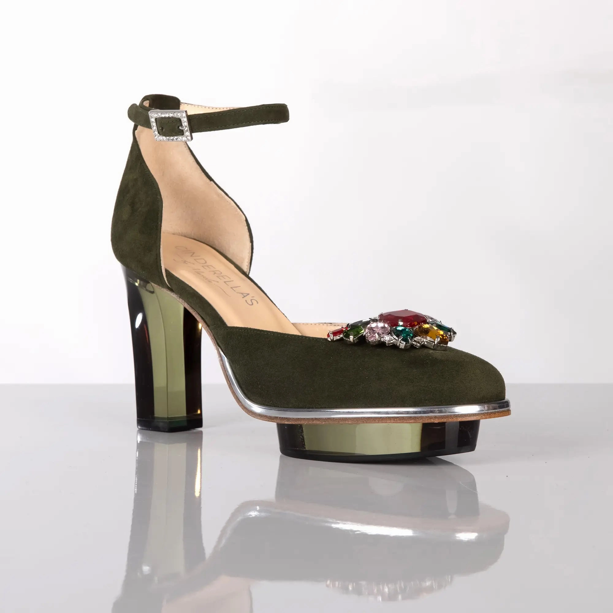 SAPHIRIS Closetoe Riemchenpumps Dirndlschuhe grn Truffle Collection Ankle Boots Mit Absatz