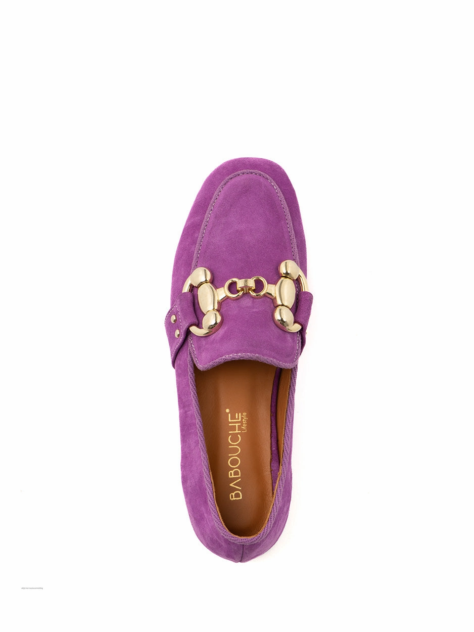 Sara | Loafer Paars Ganni Leather Loafers