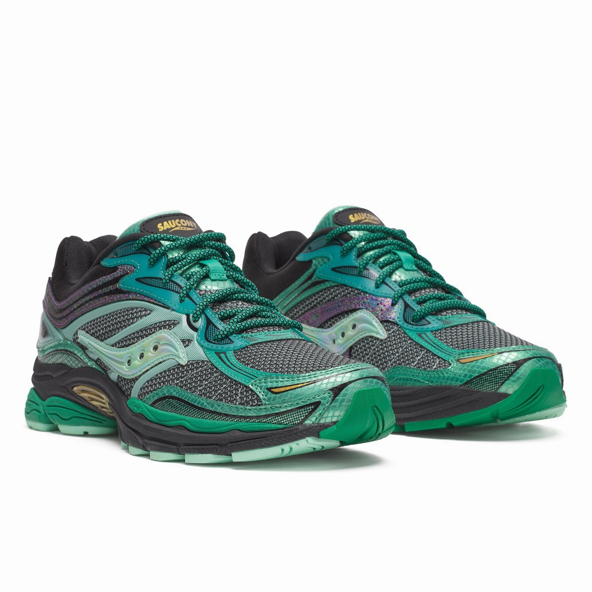 Helle Sneaker Reinigen Saucony ProGrid Omni 9 Glowaconstrictor Glow Green