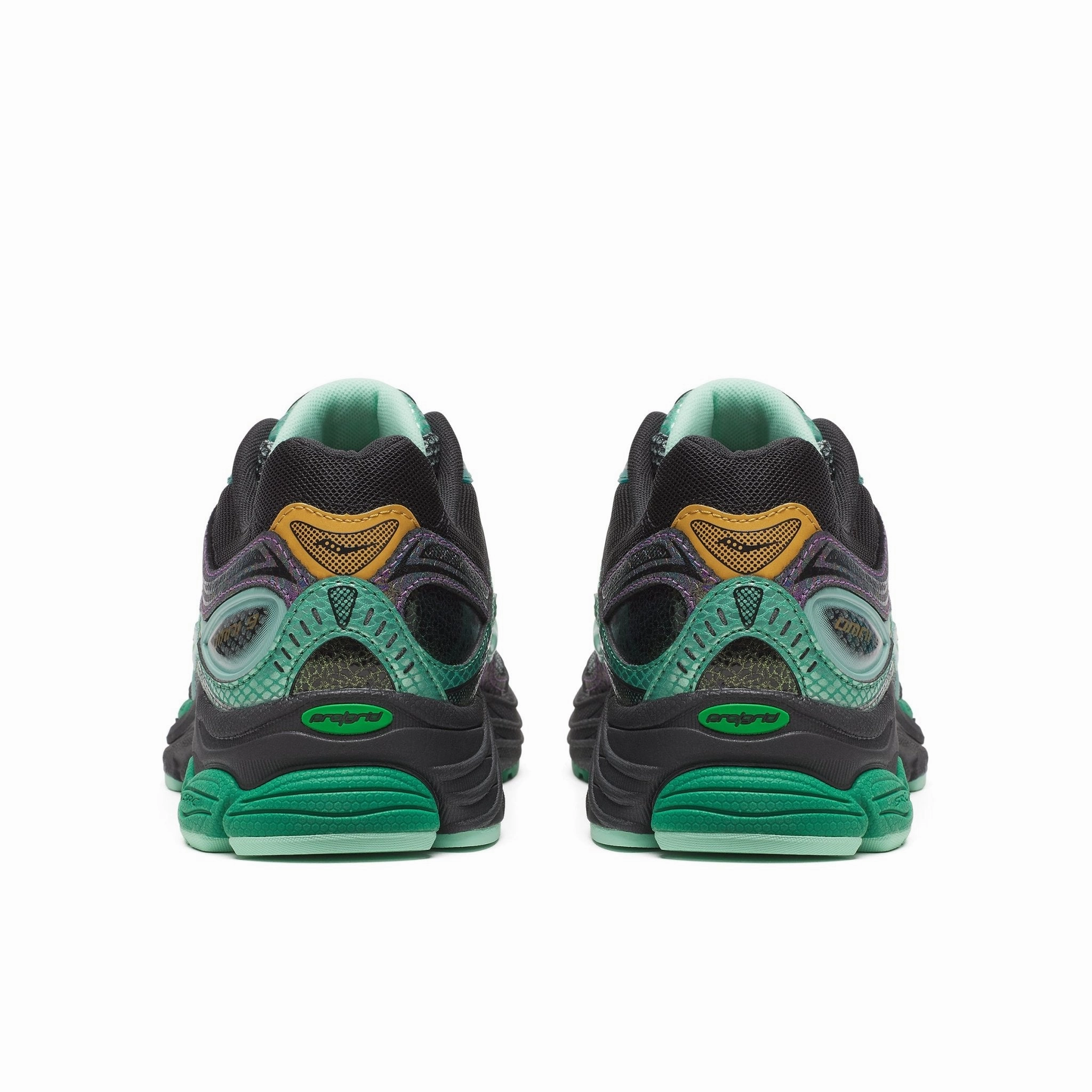 Saucony ProGrid Omni 9 Glowaconstrictor Glow Green Benutzerdefinierte Glitzer Sneaker