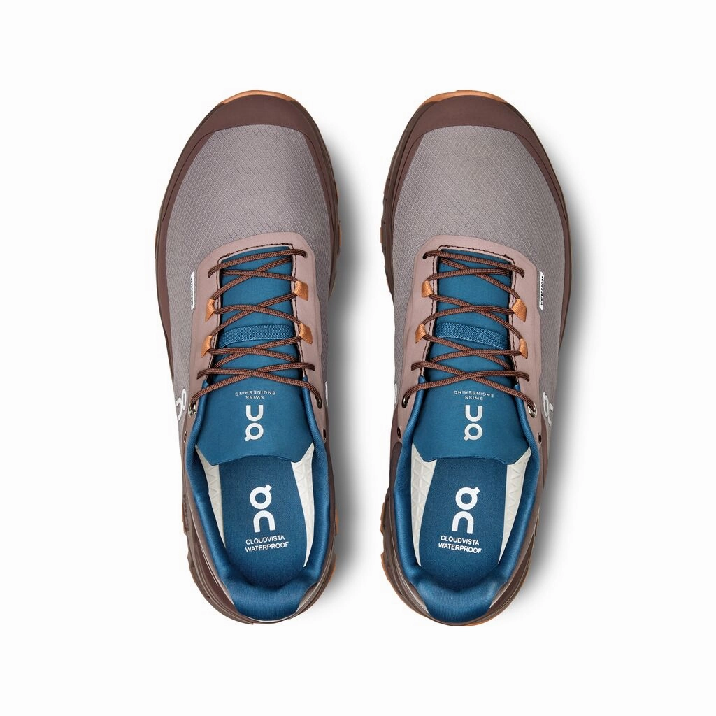 CLOUDVISTA WATERPROOF - Damen Lauf- Freizeitschuh | Wasserfest - Braun Laufschuhe Senkfuß